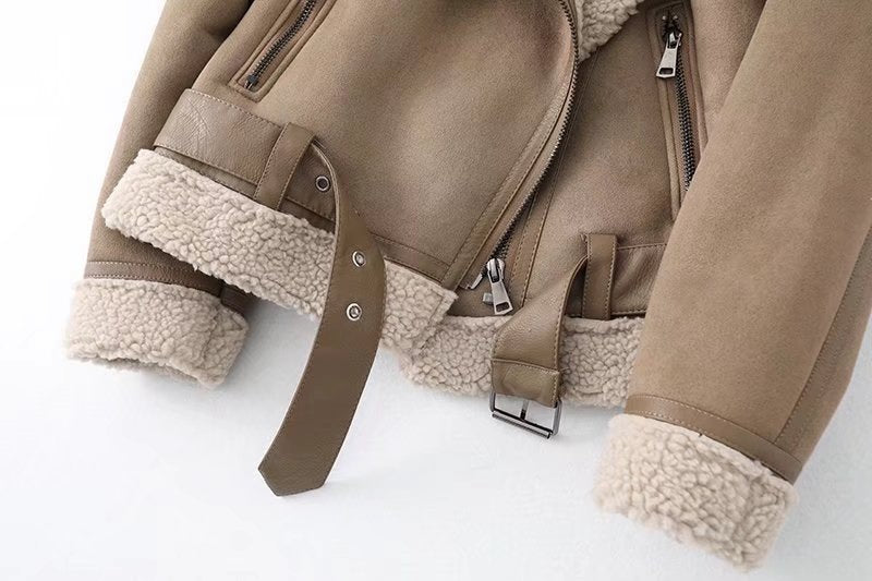 Suede Fur Jacket
