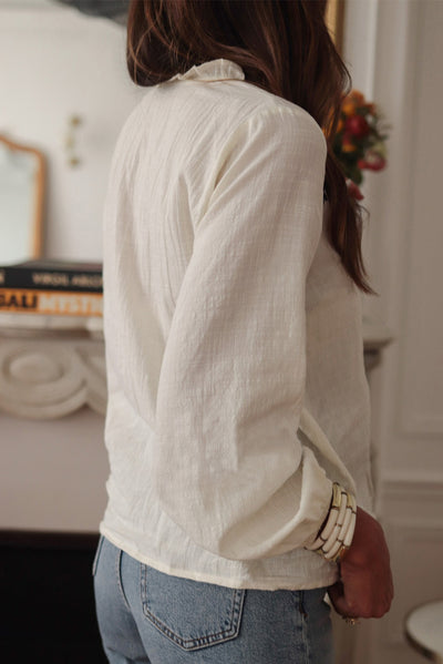 V-neck blouse
