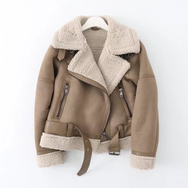 Suede Fur Jacket