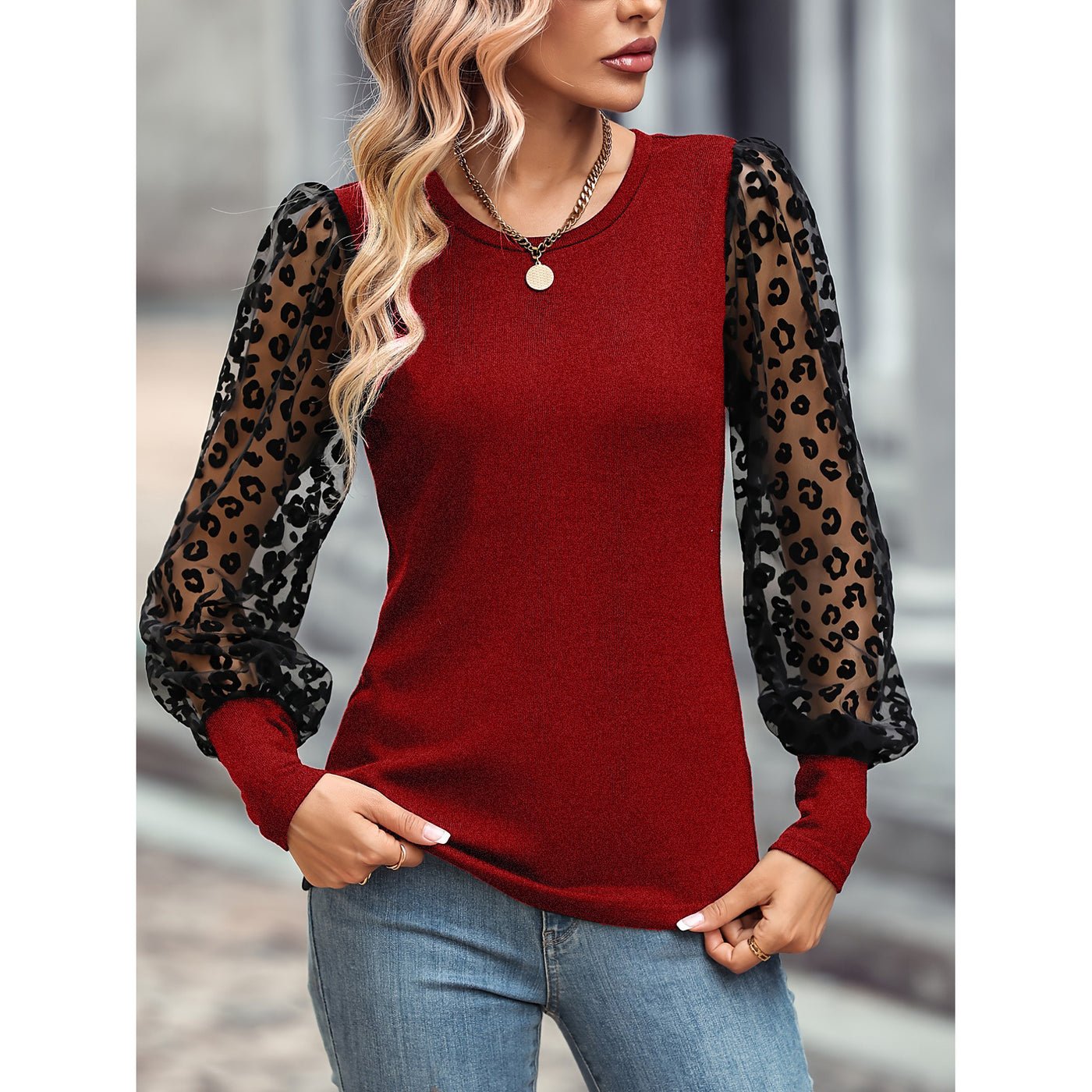 Long sleeve blouse
