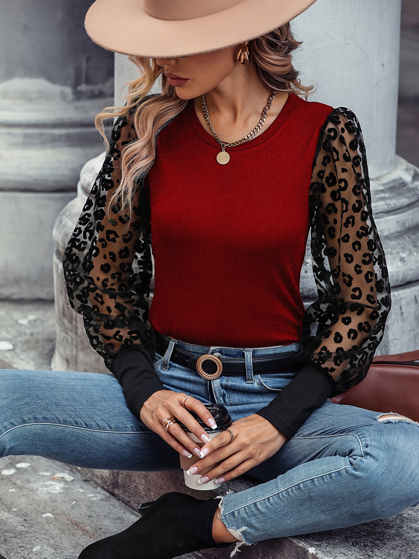 Long sleeve blouse