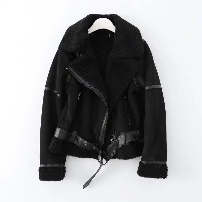 Suede Fur Jacket