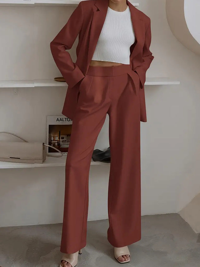 Pants and blazer set