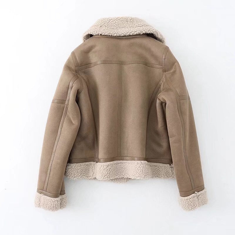 Suede Fur Jacket