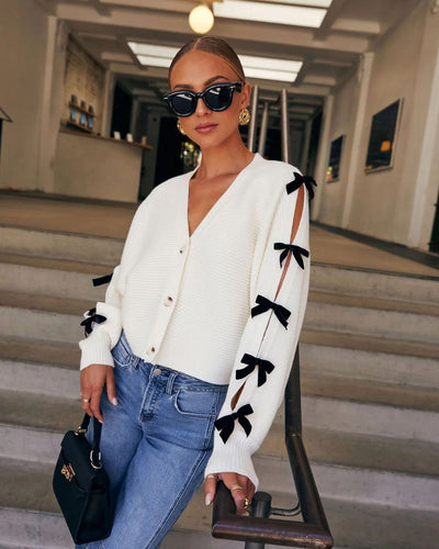 Jacket V-neck Knitted