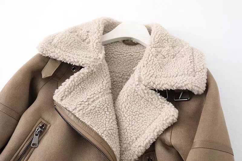 Suede Fur Jacket