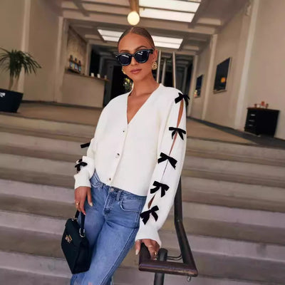 Jacket V-neck Knitted